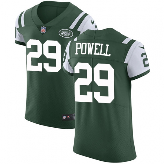 Men's Nike New York Jets #29 Bilal Powell Elite Green Team Color NFL Jersey - Ujersey