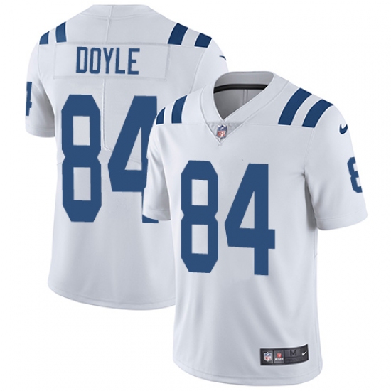 Men's Nike Indianapolis Colts #84 Jack Doyle White Vapor Untouchable Limited Player NFL Jersey - Ujersey