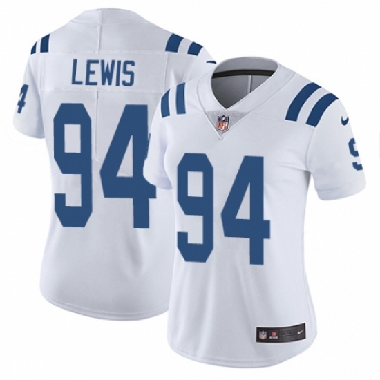 Women's Nike Indianapolis Colts #94 Tyquan Lewis White Vapor Untouchable Limited Player NFL Jersey - Ujersey