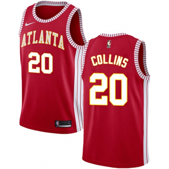 Youth Nike Atlanta Hawks #20 John Collins Swingman Red NBA Jersey Statement Edition - Ujersey