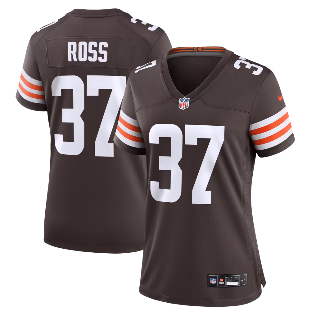 Women's Cleveland Browns D'Angelo Ross Nike Brown Team Game Jersey