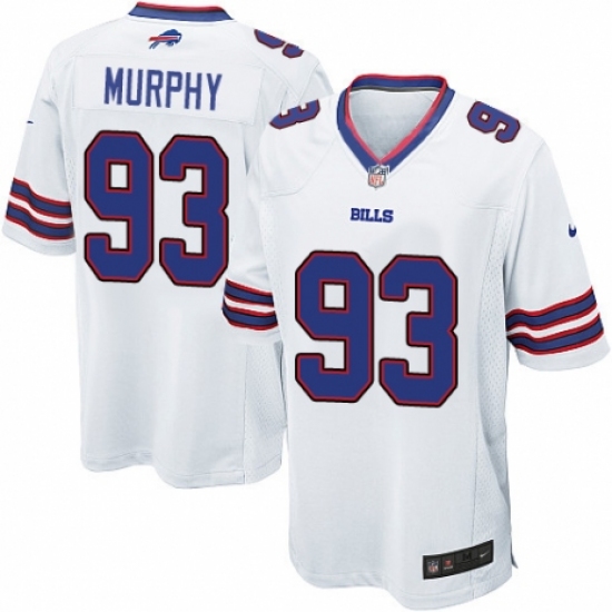 Men's Nike Buffalo Bills #93 Trent Murphy Game White NFL Jersey - Ujersey