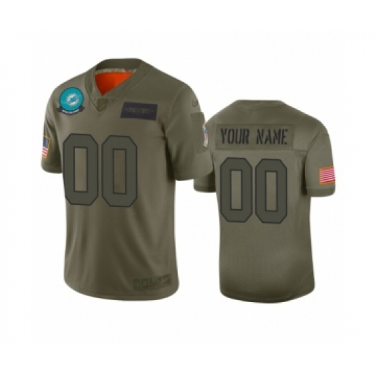 Youth Miami Dolphins Customized Camo 2019 Salute to Service Limited Jersey - Ujersey