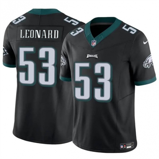 Men's Philadelphia Eagles #53 Shaquille Leonard Black 2023 F.U.S.E. Vapor Untouchable Limited Football Stitched Jersey - Ujersey