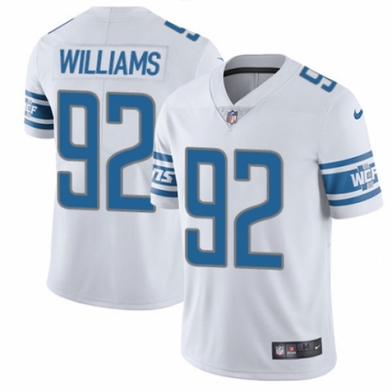 Youth Nike Detroit Lions #92 Sylvester Williams White Vapor Untouchable Limited Player NFL Jersey - Ujersey