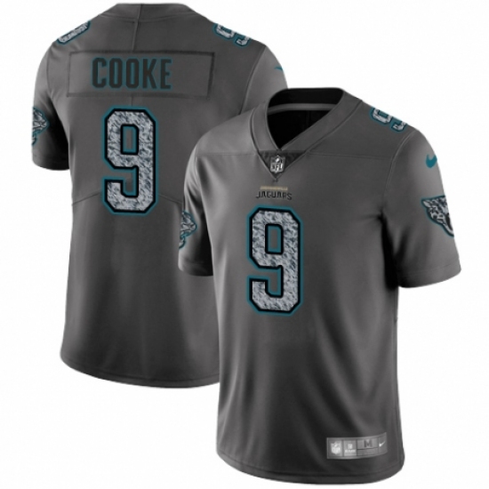 Men's Nike Jacksonville Jaguars #9 Logan Cooke Gray Static Vapor Untouchable Limited NFL Jersey - Ujersey