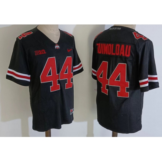 Ohio State Buckeyes #44 Tuimoloau Black Scarlet NCAA Football Jersey - Ujersey