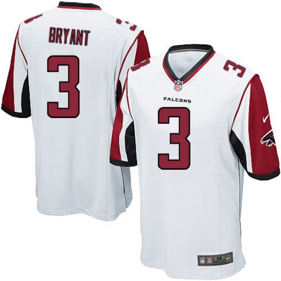 Men's Nike Atlanta Falcons #3 Matt Bryant Game White NFL Jersey - Ujersey