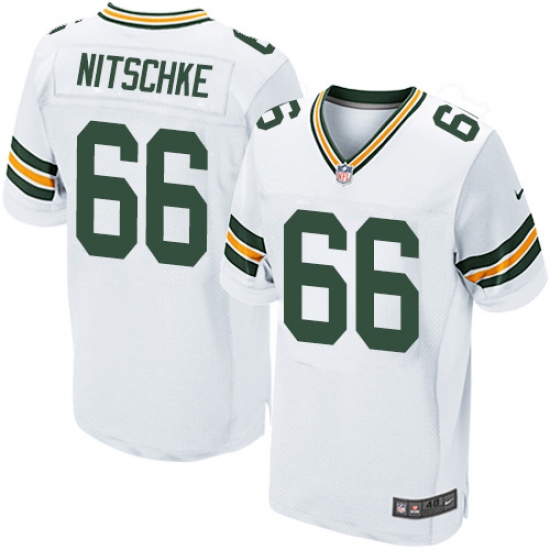 Men's Nike Green Bay Packers #66 Ray Nitschke Elite White NFL Jersey - Ujersey
