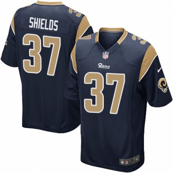 Men's Nike Los Angeles Rams #37 Sam Shields Game Navy Blue Team Color NFL Jersey - Ujersey
