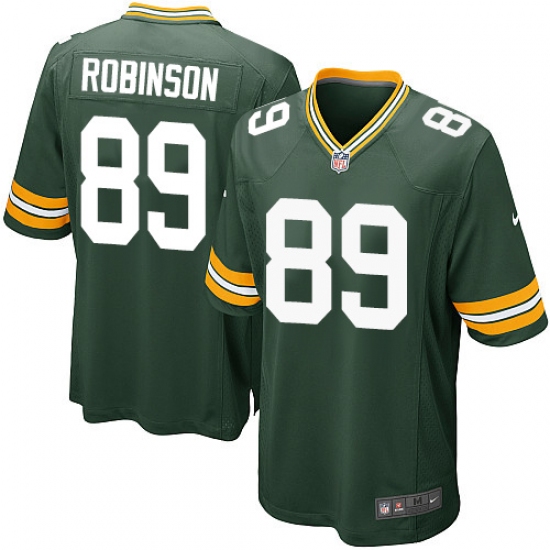 Men's Nike Green Bay Packers #89 Dave Robinson Game Green Team Color NFL Jersey - Ujersey