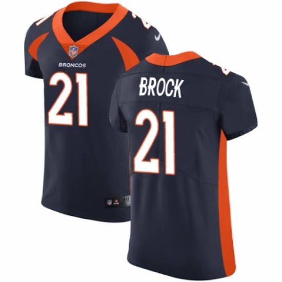 Men's Nike Denver Broncos #21 Tramaine Brock Navy Blue Alternate Vapor Untouchable Elite Player NFL Jersey - Ujersey