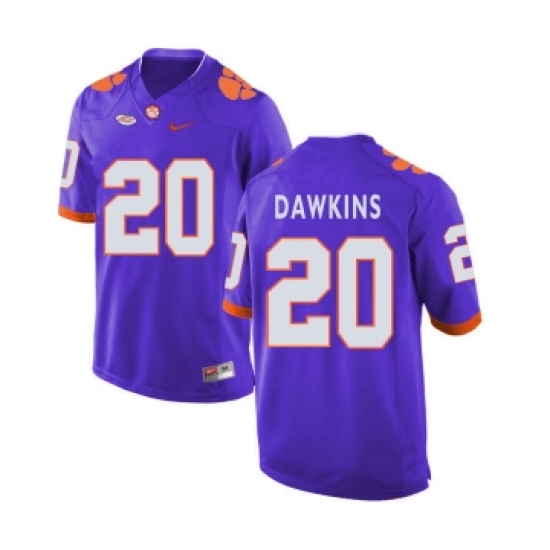 Clemson Tigers 20 Brian Dawkins Purple College Football Jersey - Ujersey