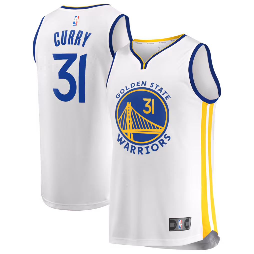 Men's Golden State Warriors Seth Curry Fanatics White Fast Break Replica Jersey - Association Edition - Ujersey