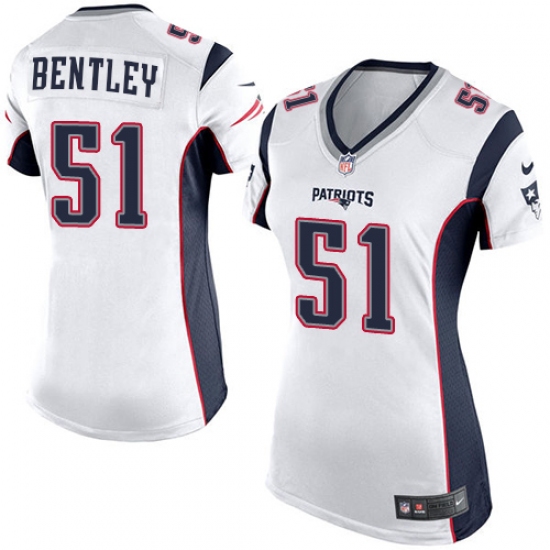 Women's Nike New England Patriots #51 Ja'Whaun Bentley Game White NFL Jersey - Ujersey