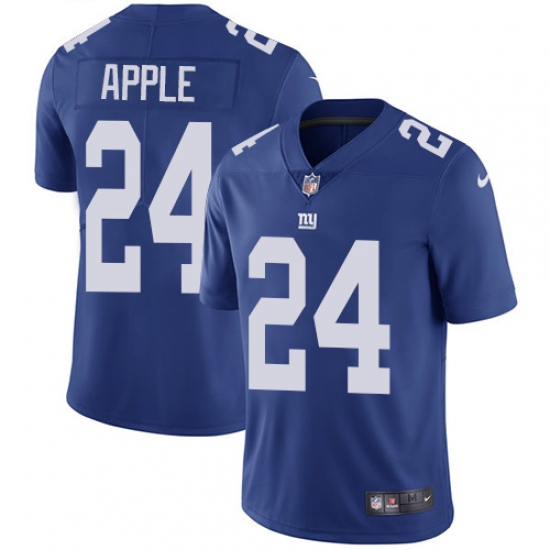 Men's Nike New York Giants #24 Eli Apple Royal Blue Team Color Vapor Untouchable Limited Player NFL Jersey - Ujersey