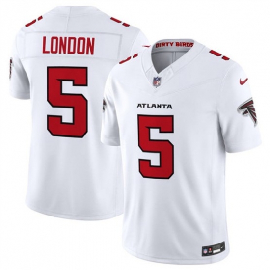 Men's Atlanta Falcons #5 Drake London White 2026 New F.U.S.E. Vapor Untouchable Limited Football Stitched Jersey - Ujersey
