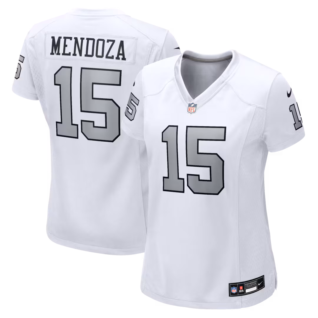 Women's Las Vegas Raiders Fernando Mendoza Nike White Alternate Game Jersey