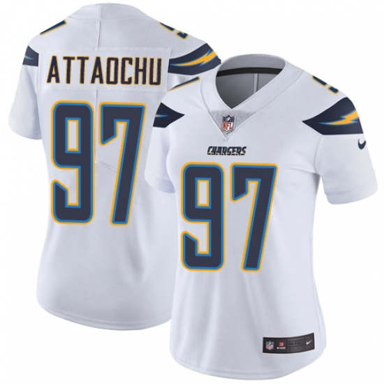 Women's Nike Los Angeles Chargers #97 Jeremiah Attaochu Elite White NFL Jersey - Ujersey