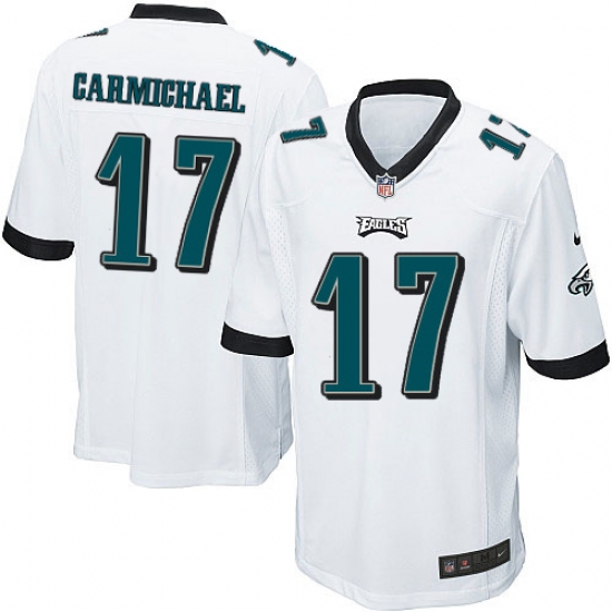 Men's Nike Philadelphia Eagles #17 Harold Carmichael Game White NFL Jersey - Ujersey