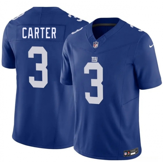 Men's New York Giants #3 Abdul Carter Blue 2026 F.U.S.E. Vapor Untouchable Limited Stitched Jersey - Ujersey