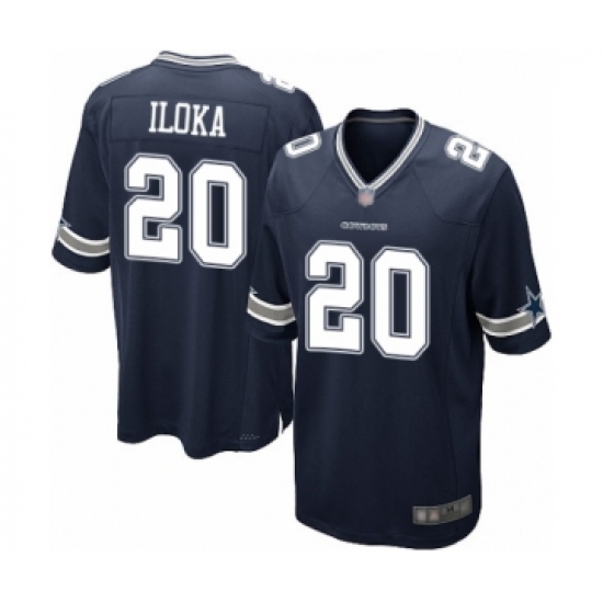Men's Dallas Cowboys #20 George Iloka Game Navy Blue Team Color Football Jersey - Ujersey