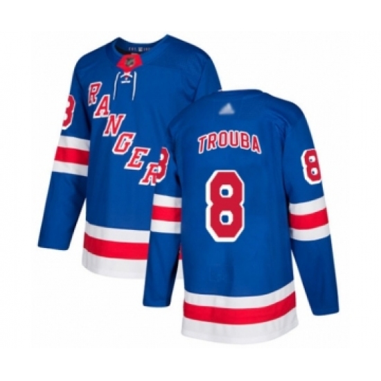 Youth New York Rangers #8 Jacob Trouba Authentic Royal Blue Home Hockey Jersey - Ujersey