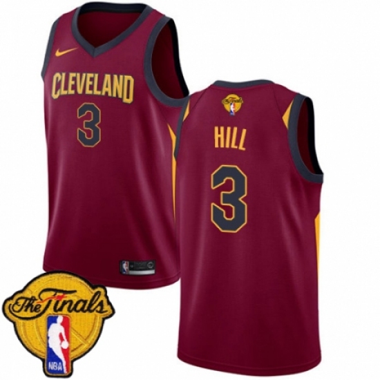 Youth Nike Cleveland Cavaliers #3 George Hill Swingman Maroon 2018 NBA Finals Bound NBA Jersey - Icon Edition - Ujersey
