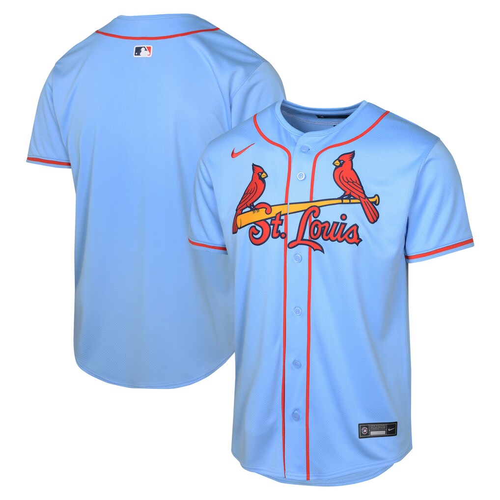 Youth St. Louis Cardinals NikeLight  Blue Alternate Limited Jersey - Ujersey