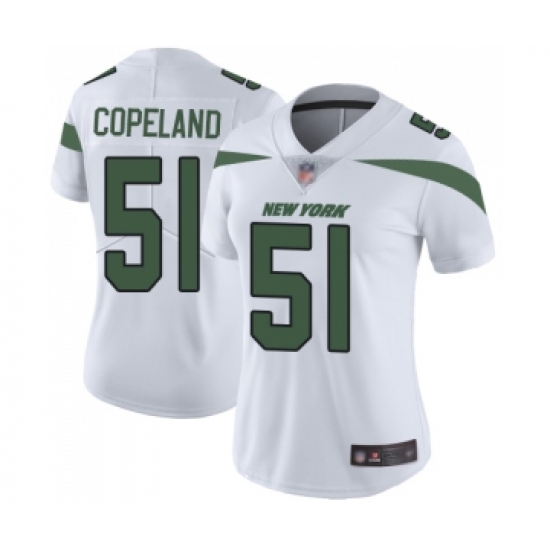 Women's New York Jets #51 Brandon Copeland White Vapor Untouchable Limited Player Football Jersey - Ujersey