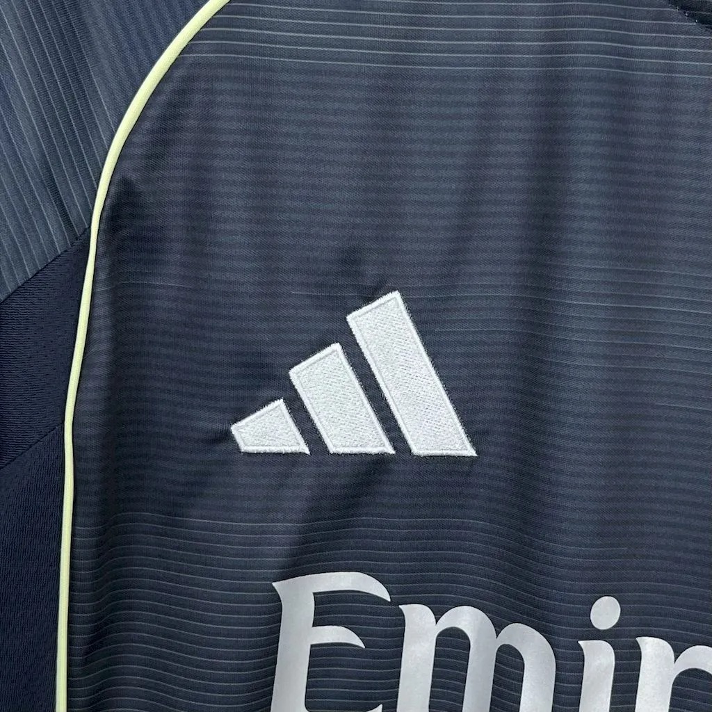 Real Madrid Soccer Jersey Away Long Sleeve Custom Shirt 2025/26 - ujerseystore