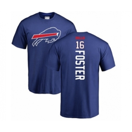 NFL Nike Buffalo Bills #16 Robert Foster Royal Blue Backer T-Shirt - Ujersey