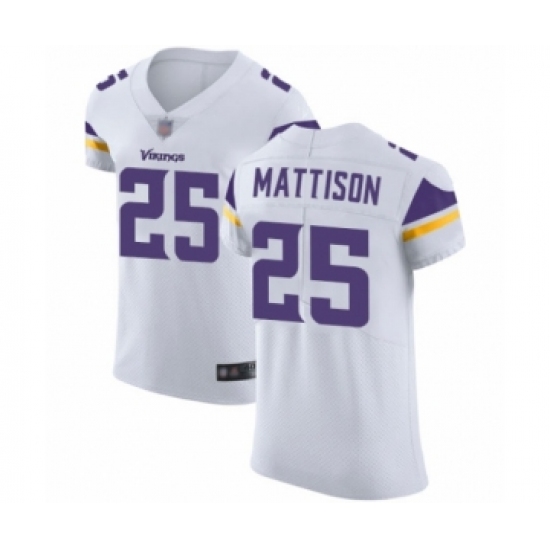 Men's Minnesota Vikings #25 Alexander Mattison White Vapor Untouchable Elite Player Football Jersey - Ujersey