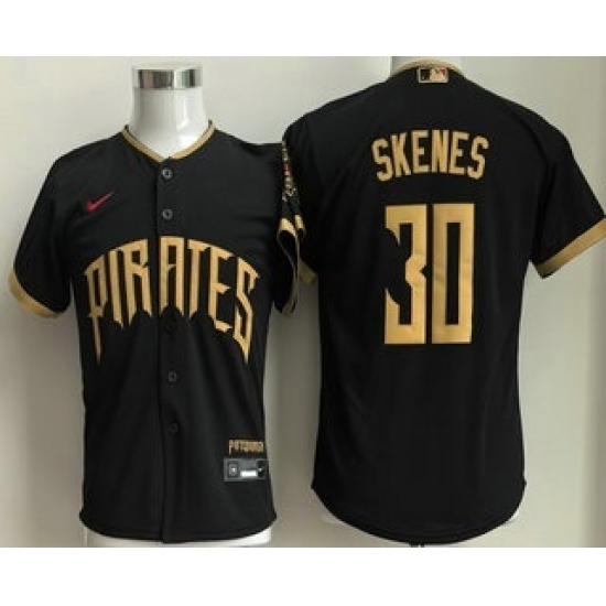 Youth Pittsburgh Pirates #30 Paul Skenes Black 2026 City Connect Stadium Jersey - Ujersey