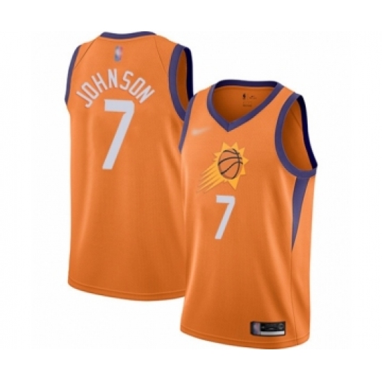 Men's Phoenix Suns #7 Kevin Johnson Authentic Orange Finished Basketball Jersey - Statement Edition - Ujersey