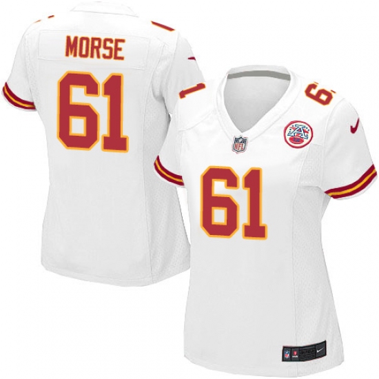 Women's Nike Kansas City Chiefs #61 Mitch Morse Game White NFL Jersey - Ujersey
