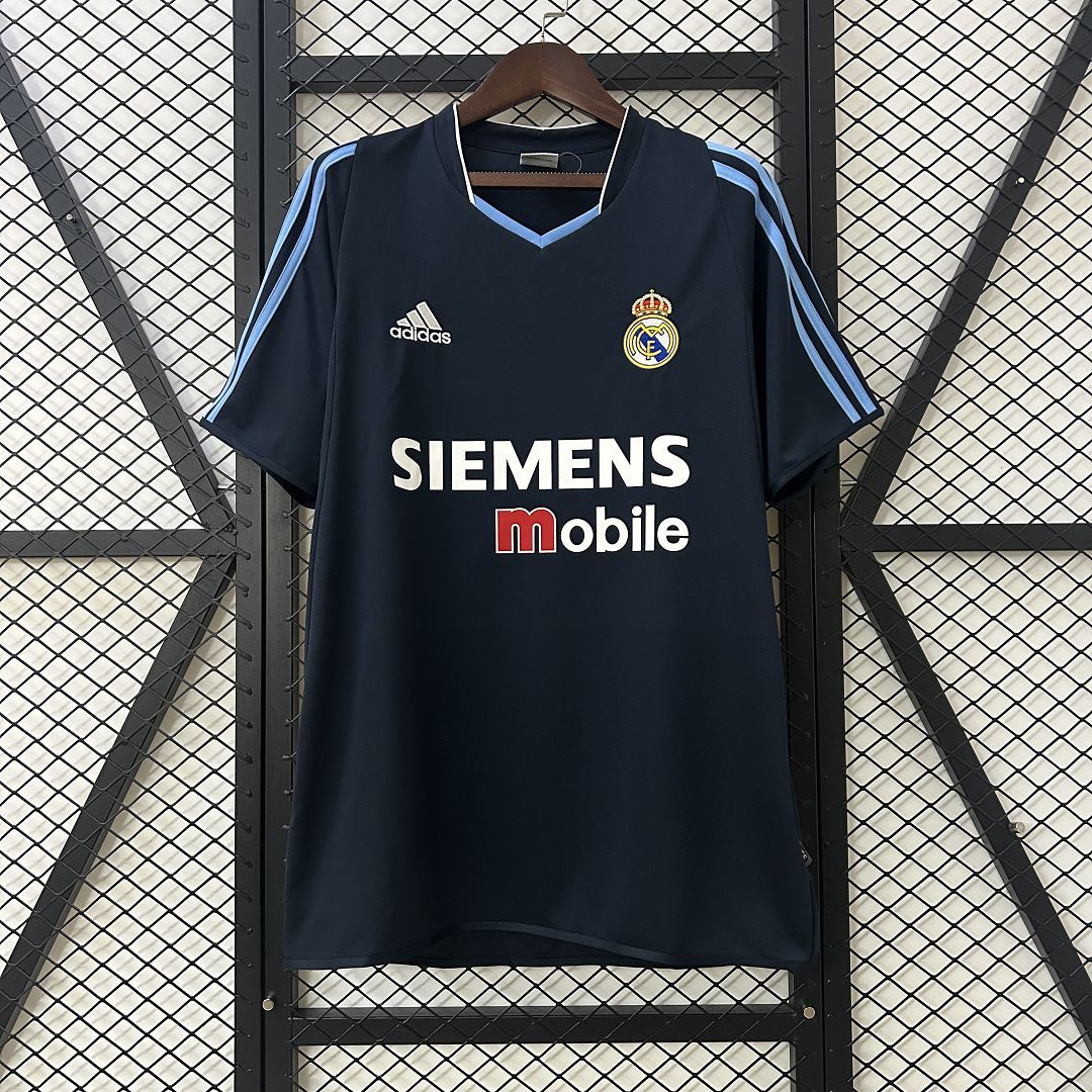 Real Madrid Retro Jersey Away Custom Soccer Shirt 2003/04 - Ujersey