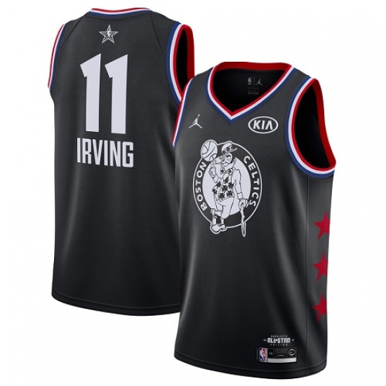 Youth Nike Boston Celtics #11 Kyrie Irving Black Basketball Jordan Swingman 2019 All-Star Game Jersey - Ujersey