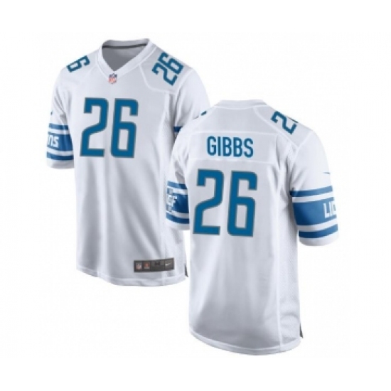 Men's Nike Detroit Lions #26 Jahmyr Gibbs White Official Game Jersey - Ujersey