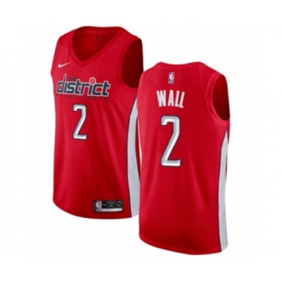 Youth Nike Washington Wizards #2 John Wall Red Swingman Jersey - Earned Edition - Ujersey