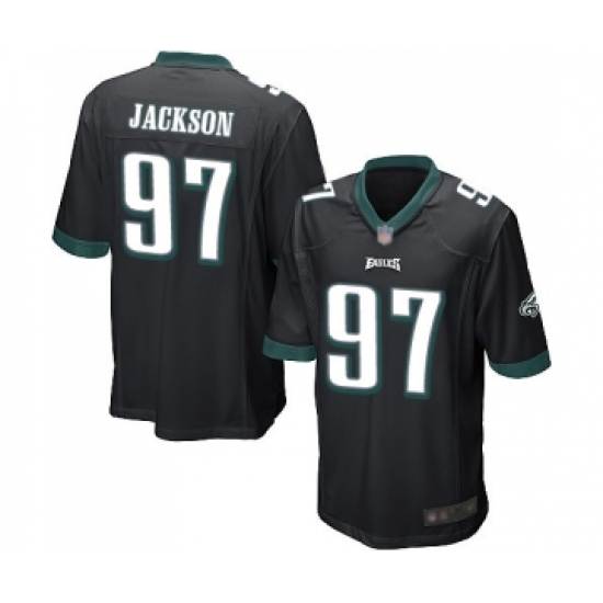 Men's Philadelphia Eagles #97 Malik Jackson Game Black Alternate Football Jersey - Ujersey