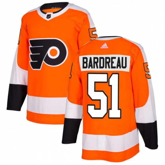 Men's Adidas Philadelphia Flyers #51 Cole Bardreau Premier Orange Home NHL Jersey - Ujersey