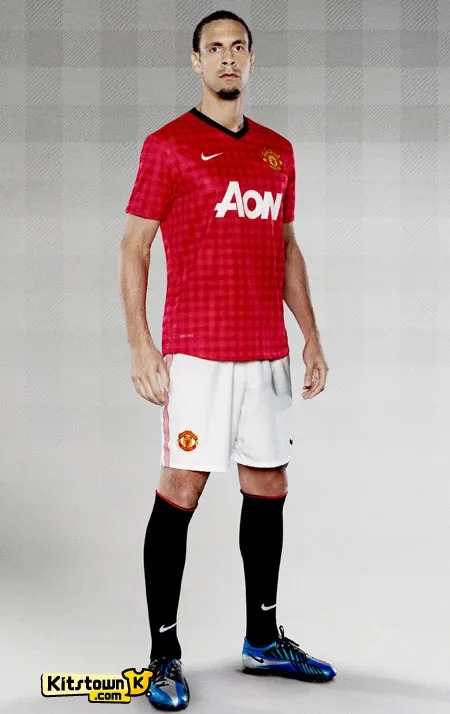 Manchester United  Retro Home Long Sleeve Football Jersey Shirt 2012/13 - U-jersey