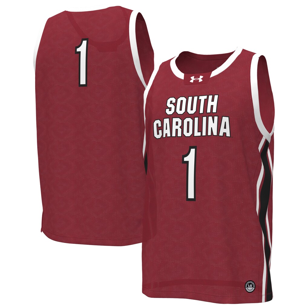 Women's Under Armour Garnet South Carolina Gamecocks #1 Replica Basketball Jersey - ujerseystore