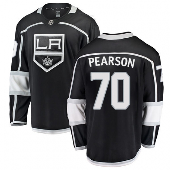 Youth Los Angeles Kings #70 Tanner Pearson Authentic Black Home Fanatics Branded Breakaway NHL Jersey - Ujersey