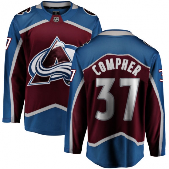Men's Colorado Avalanche #37 J.T. Compher Fanatics Branded Maroon Home Breakaway NHL Jersey - Ujersey