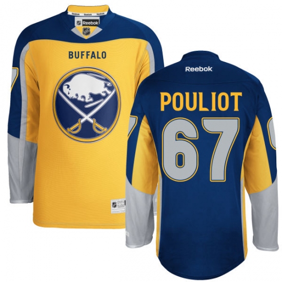 Women's Reebok Buffalo Sabres #67 Benoit Pouliot Authentic Gold Third NHL Jersey - Ujersey