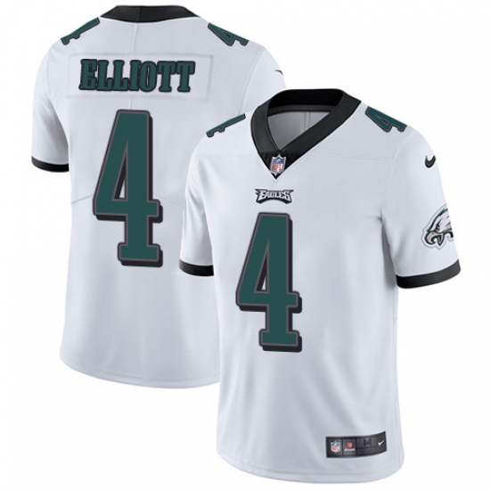 Men's Nike Philadelphia Eagles #4 Jake Elliott White Vapor Untouchable Limited Player NFL Jersey - Ujersey