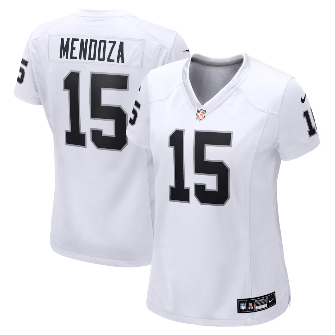 Women's Las Vegas Raiders Fernando Mendoza Nike White Game Player Jersey - U-jersey
