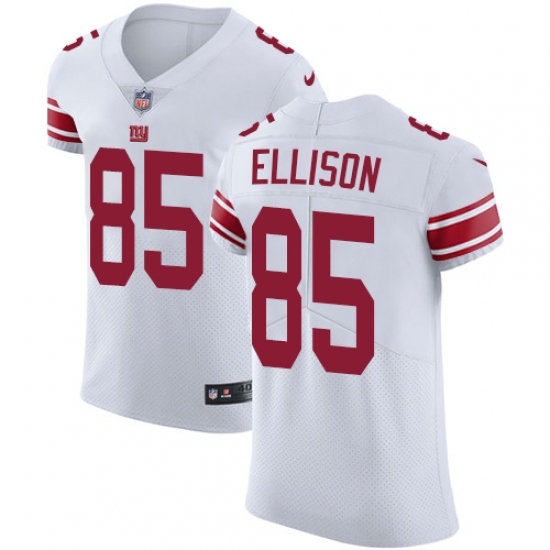 Men's Nike New York Giants #85 Rhett Ellison White Vapor Untouchable Elite Player NFL Jersey - Ujersey